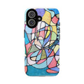 Abstract Pastel Mosaic Phone Case — Colorful Floral Geometric iPhone Cover