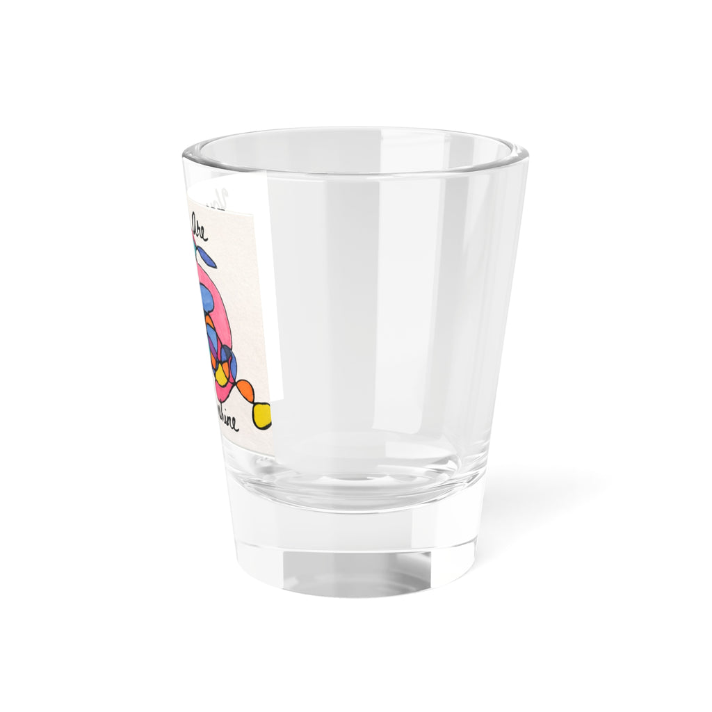 Shot Glass — "You Are My Sunshine" Colorful Abstract Design (1.5 oz)
